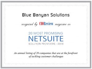 CIOReview Award 2018: 20 Most Promising NetSuite Solution Providers.