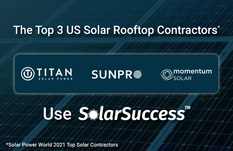 The Top 3 Solar Rooftop Contractors Use SolarSuccess