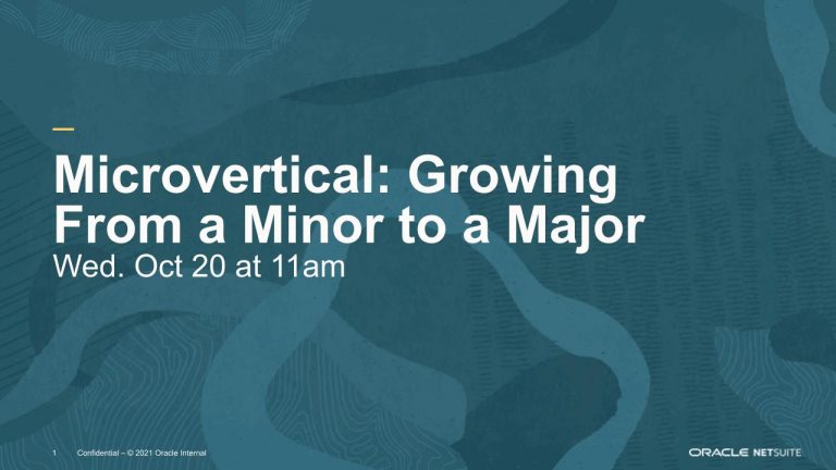 Microvertical: Growing From a Minor to a Major