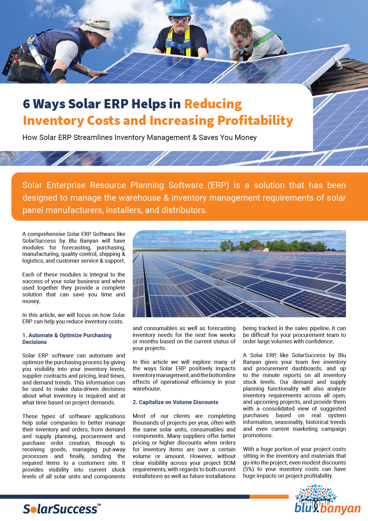6 Ways Solar ERP Helps in Reducing Inventory Costs & Increasing Profitability