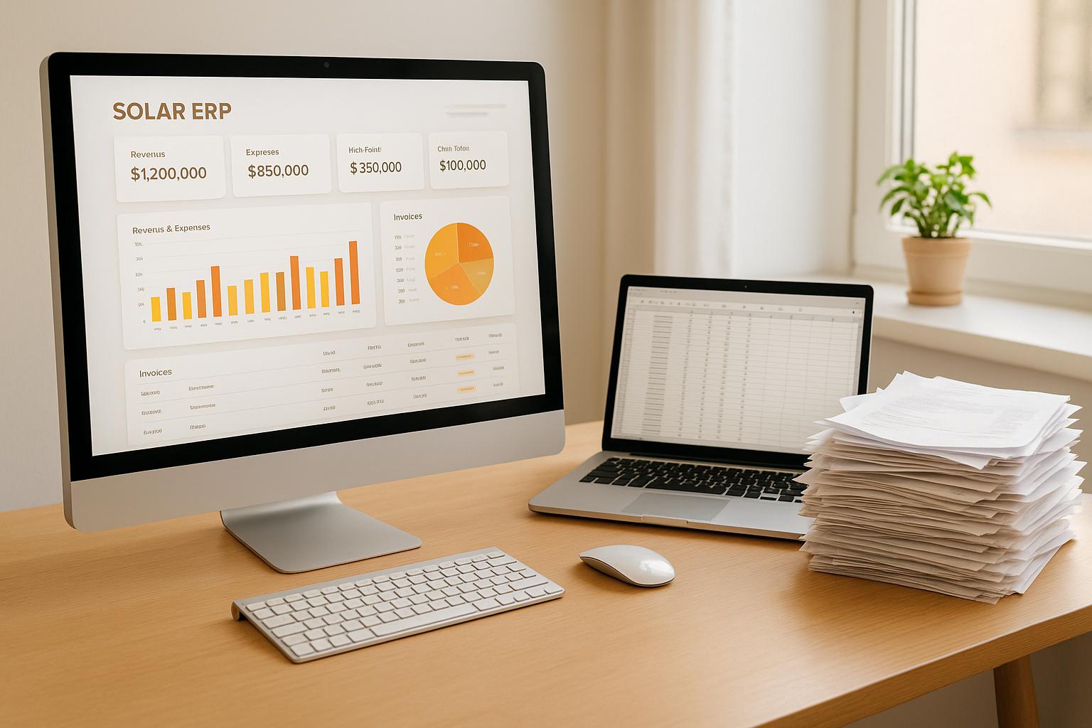 Solar ERP vs. Spreadsheets: Financial Tracking