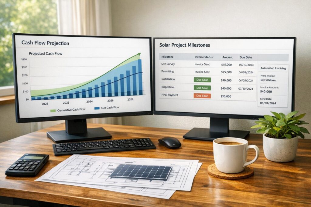 ERP Tools for Solar Cash Flow Forecasting
