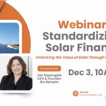 SunSpec Connect Webinar Series Standardizing Solar Finance Unlocking the Value of Data Through Orange Button