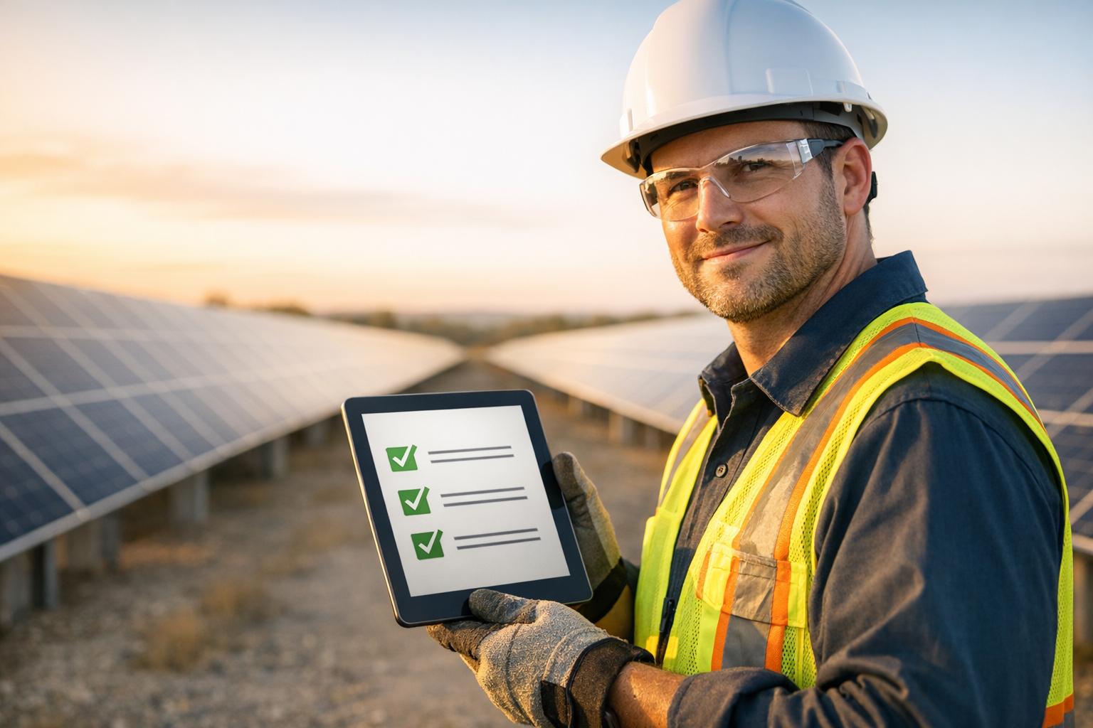 Best Practices for Solar Field Safety Checklists