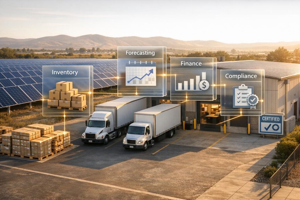 How Solar ERP Enhances Supply Chain Visibility
