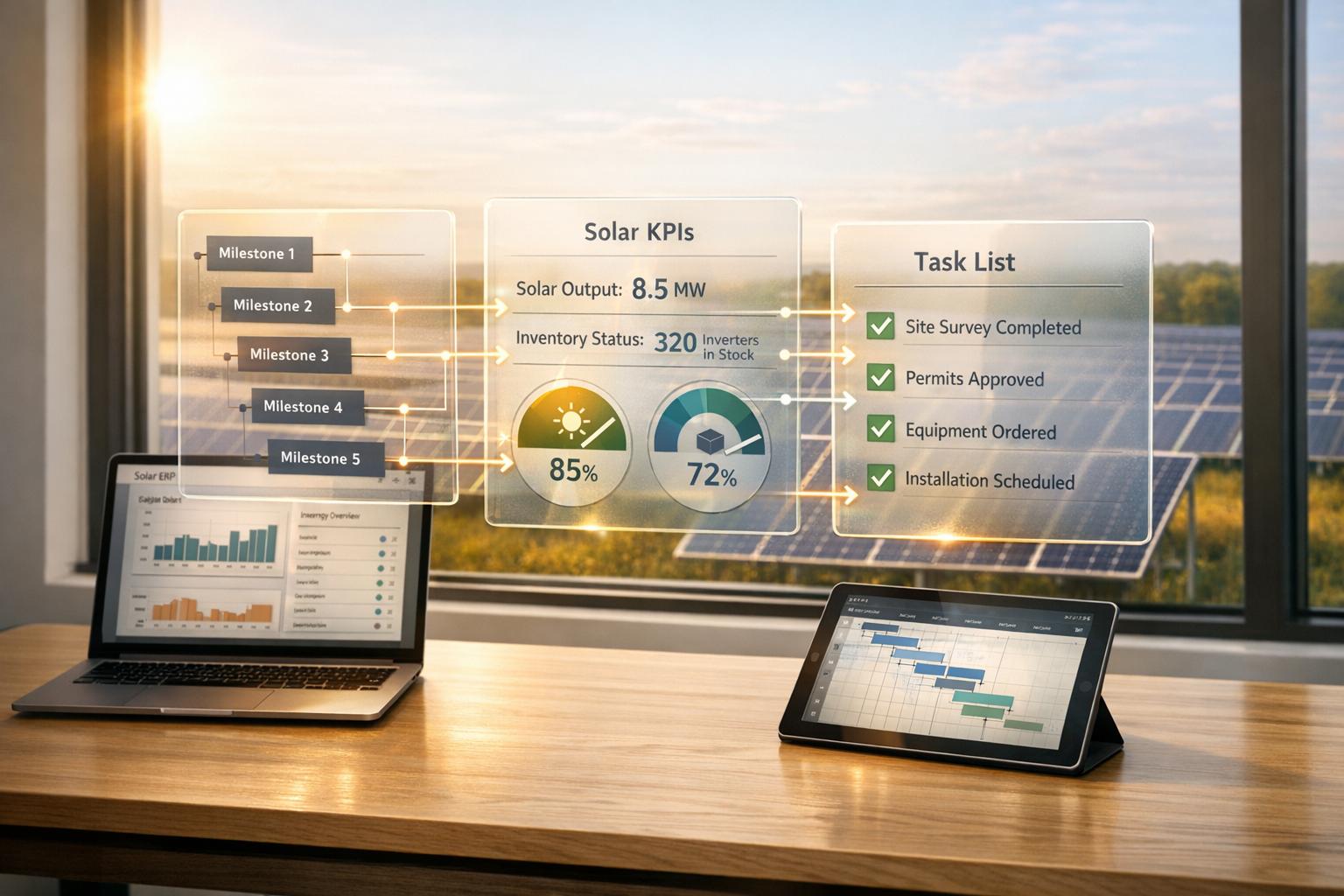 How Solar ERP Integrates with Project Management