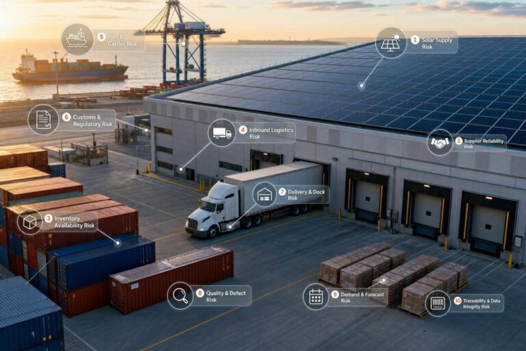 10 Supply Chain Risks Solar ERP Should Track