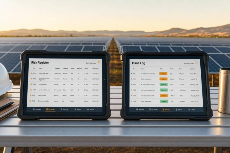 Risk Register Vs Issue Log: Solar Teams Guide